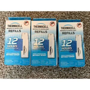 Lot of 3, Thermacell Mosquito Repllent Refills 12 Hour Protection R1 NEW